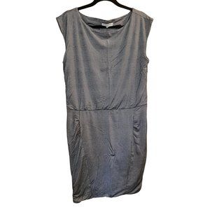 B&W Striped Body Contour Casual Dress // Athleta Inc. Women's Size L